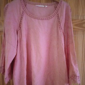 Soft Surroundings Embroidered Top